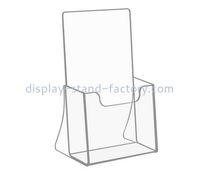 Custom counter top trifold acrylic brochure holder lucite pamphlet holder NBD-744