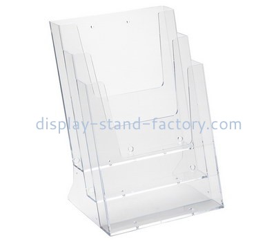 Custom wall 3 tiers acrylic literature holder NBD-674