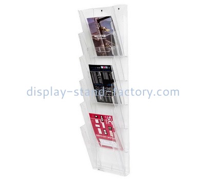 Custom wall 3 tiers acrylic magazine holders NBD-668