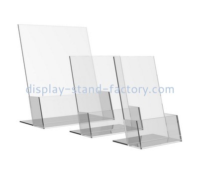 Custom counter top slanted acrylic pamphlet holder NBD-624