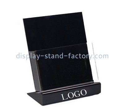 Custom table top acrylic pamphlet holder with sign NBD-619