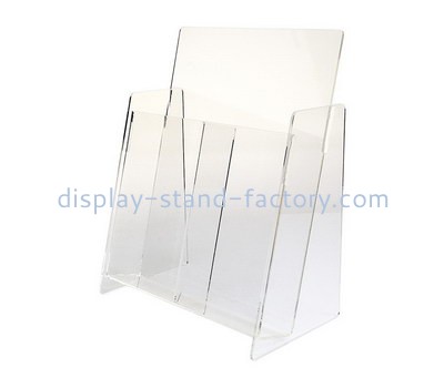 Custom table top acrylic magazine holder NBD-604