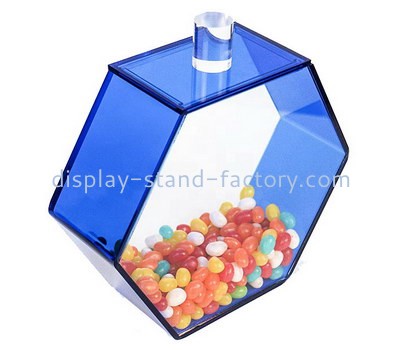 Custom hexagon acrylic candy box NFD-347