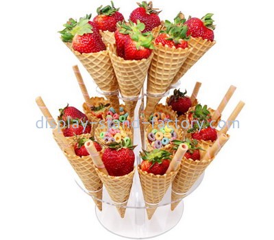 Custom 2 tiers acrylic ice cream cone display stands NFD-338