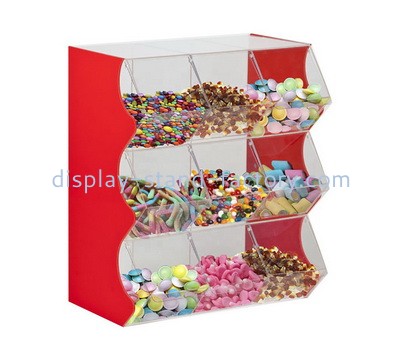 Custom acrylic candy cabinet with multi bins NFD-318