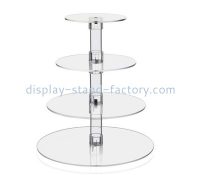 Custom 4 tiers round plexiglass display stands NFD-285