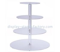 Custom 4 tiers acrylic cake display stands NFD-281