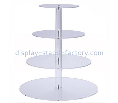 Custom 4 tiers acrylic cake display stands NFD-281