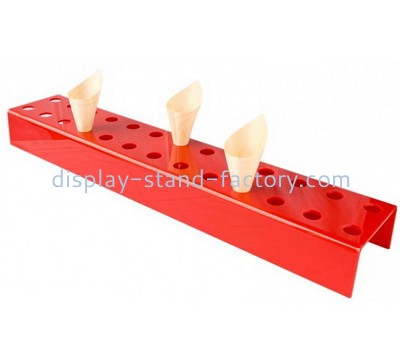 Custom red acrylic mini ice-cream cones display stands NFD-279