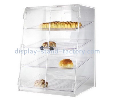 Custom 4 tiers acrylic bread display case NFD-277