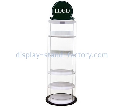 Custom 5 tiers round acrylic cake display stands NFD-272