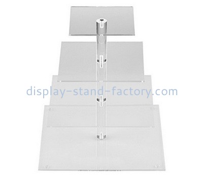 Custom 4 tiers acrylic cake display stands NFD-259