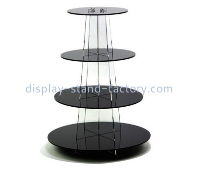 Custom 4 tiers round acrylic cake display stands NFD-255