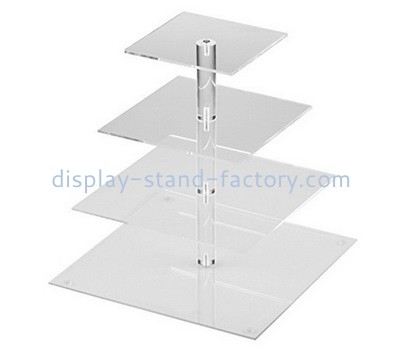 Custom 4 tiers acrylic cake display stands NFD-206