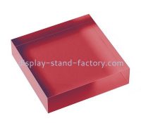 Custom laser cutting red acrylic display block NLC-064