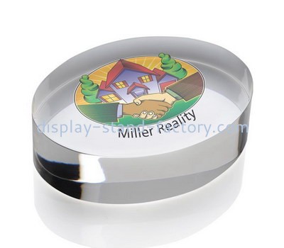 Custom laser cutting round acrylic UV printing block NLC-041