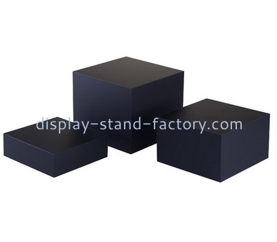 Custom laser cutting black acrylic blocks NLC-035