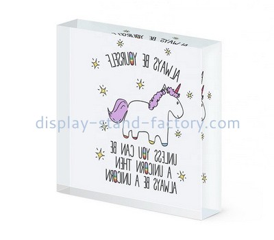 Custom acrylic UV printing photo block NBL-183