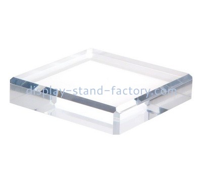 Custom clear acrylic beveled display block NBL-132