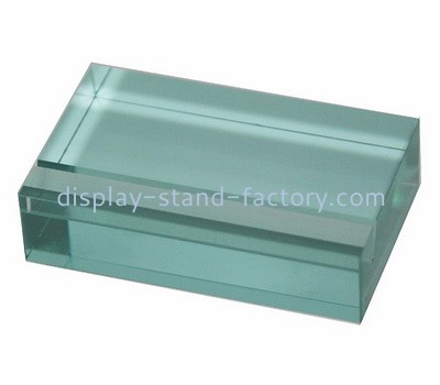 Custom blue acrylic sign holder block NBL-129