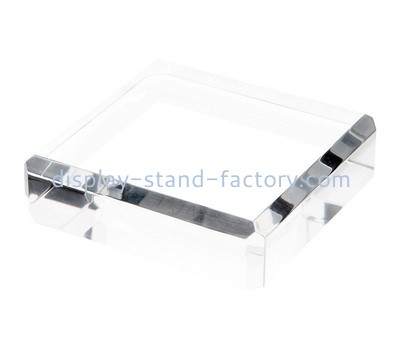 Custom clear acrylic beveled display block NBL-125