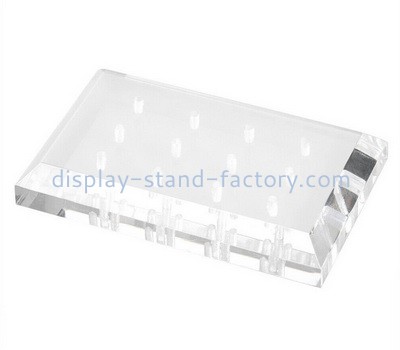 Custom clear acrylic beveled display block NBL-061