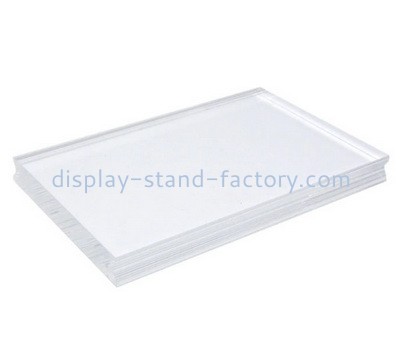 Custom acrylic stamping block with finger groove NBL-047