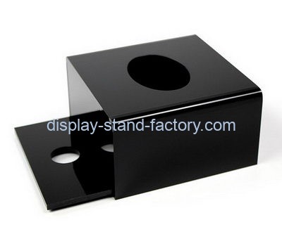 Custom black acrylic tissue box NAB-1412