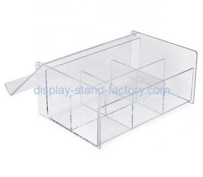 Custom 6 grids clear acrylic box NAB-1396