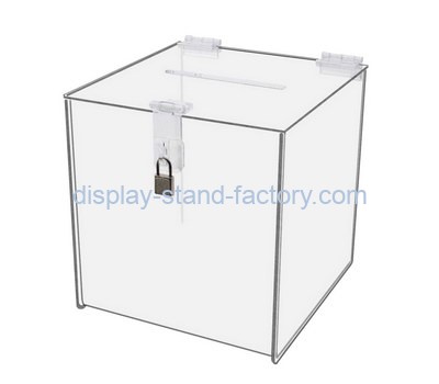 Custom square acrylic ballot box NAB-1389