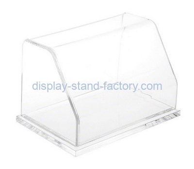 Custom front slanted clear acrylic display case NAB-1385