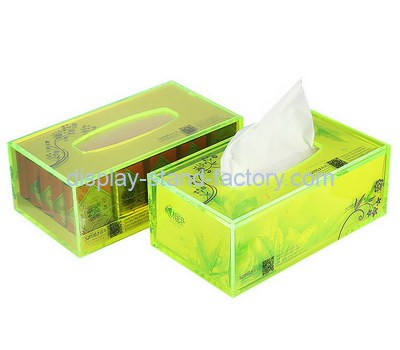 Custom green acrylic tissue box NAB-1382