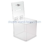 Custom clear acrylic lockable voting box NAB-1342