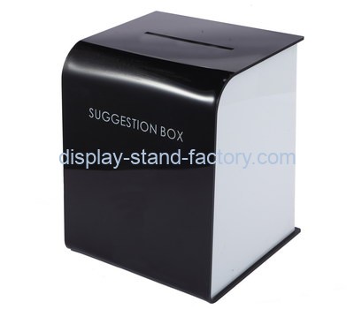 Custom black acrylic suggestion box NAB-1330