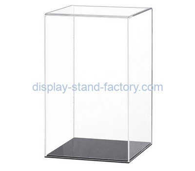 Custom 5 sided acrylic display case with black base NAB-1314