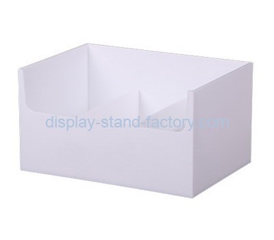 Custom white acrylic 3 grids holder box NAB-1303