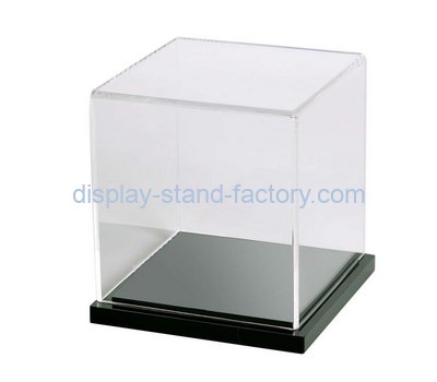 Custom 5 sided acrylic display case with black base NAB-1301