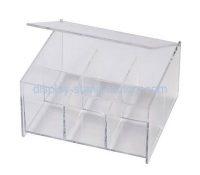 Custom 6 grids clear acrylic display case NAB-1276