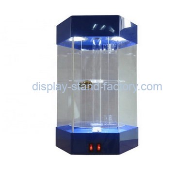 Custom retail hexagon acrylic cabinet NAB-1272