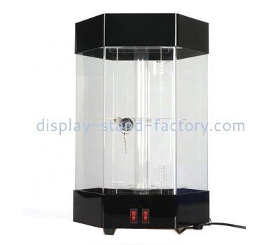 Custom hexagon acrylic locking cabinet NAB-1224