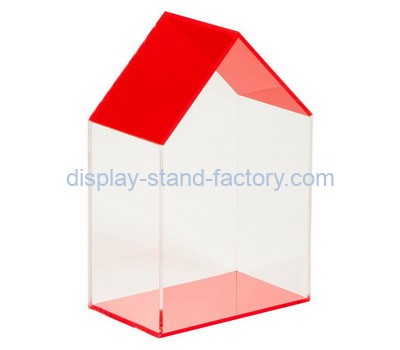 Custom house shape acrylic display case NAB-1195