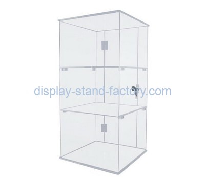 Custom clear acrylic lockable display cabinet NAB-1190