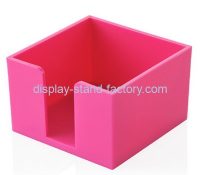 Customize pink acrylic notepad holder NAB-1176