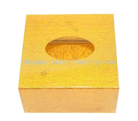 Hotel gold acrylic tissue paper box NAB-1111