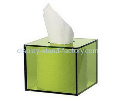 Green square acrylic tissue box NAB-1093