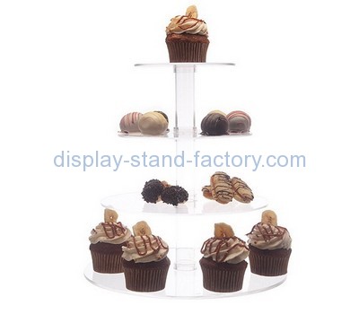 Customize acrylic wedding cake and cupcake display ideas NFD-166