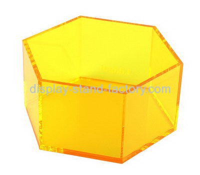 Customize plexiglass hexagon box NAB-967