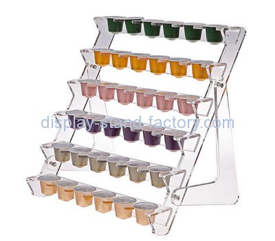 Customize acrylic tiered display shelves NFD-139