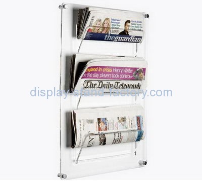 Customize acrylic wall hanging brochure holder NBD-487