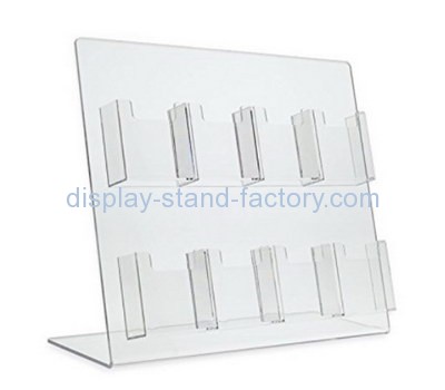 Customize acrylic multi pocket brochure holder NBD-477